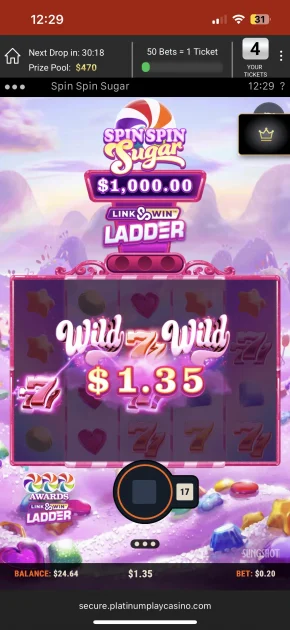 platinum play casino game