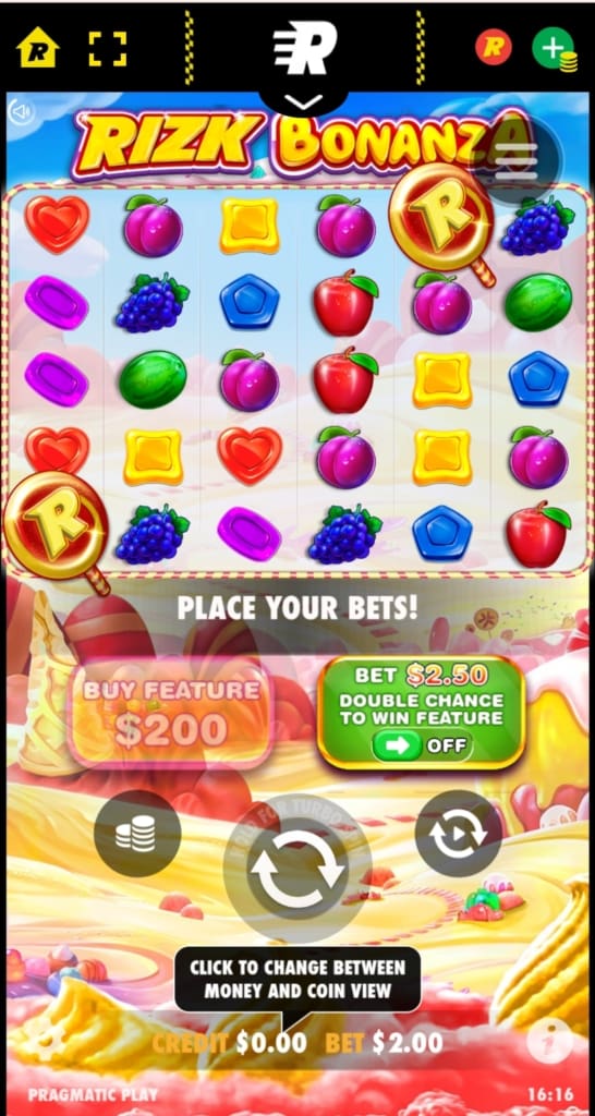 Rizk Casino Screen
