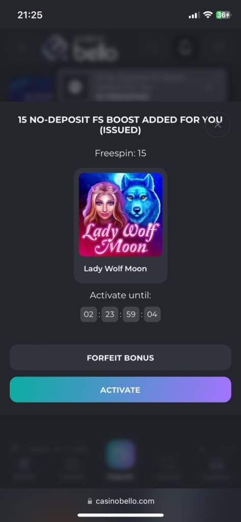 CasinoBello Casino Games