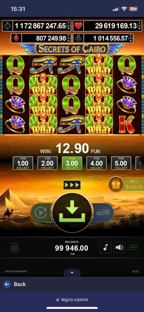 Legzo Casino Games
