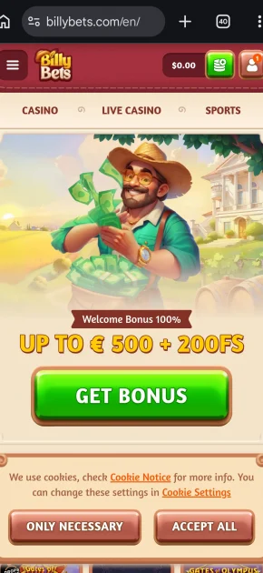 billybets casino bonus