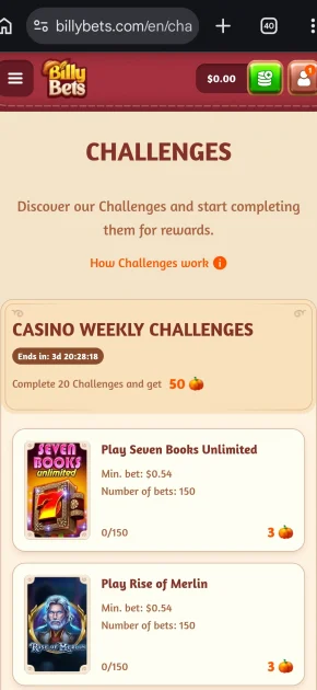 billybets casino bonus