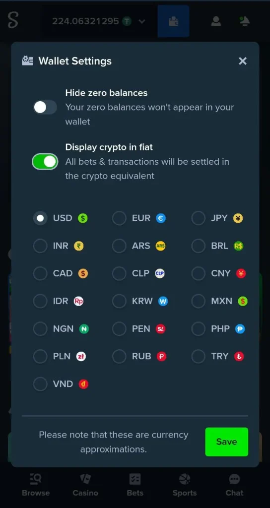 Stake Casino deposit