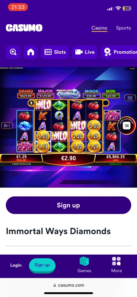 casumo casino games