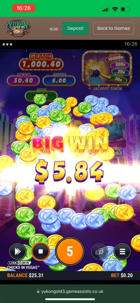 Yukon Gold Casino Game