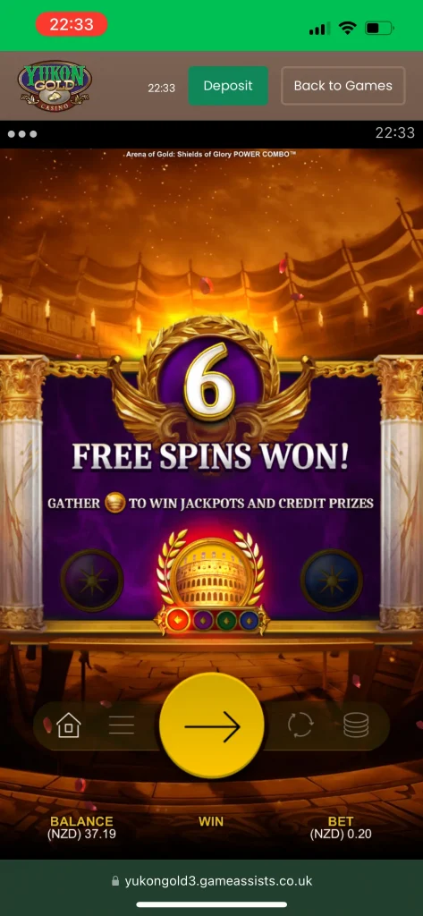 Yukon Gold Casino Game