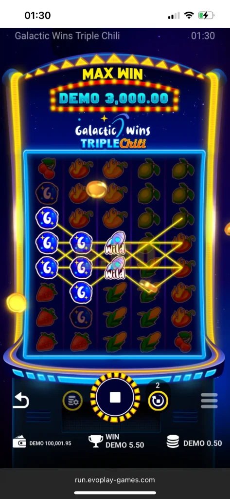 galactic wins casino game