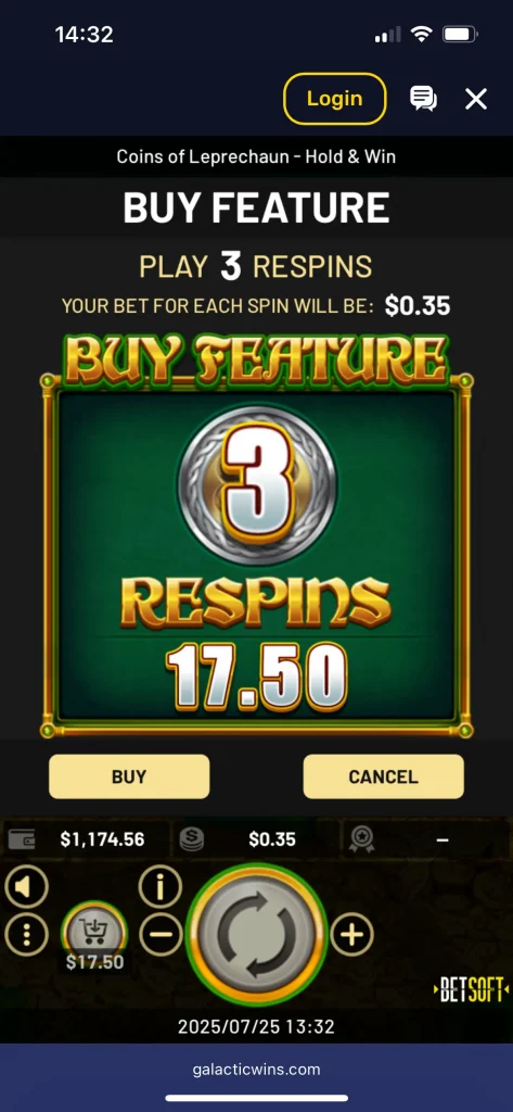 galactic wins casino game