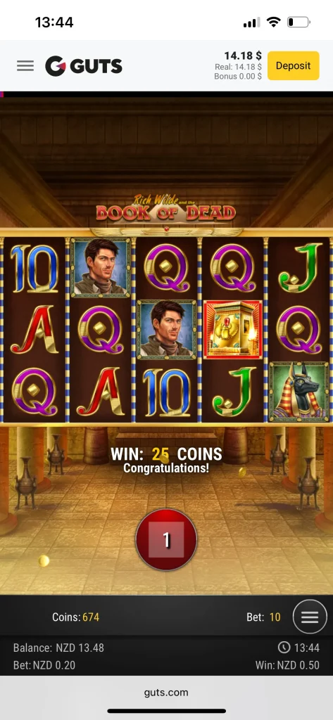 guts casino game