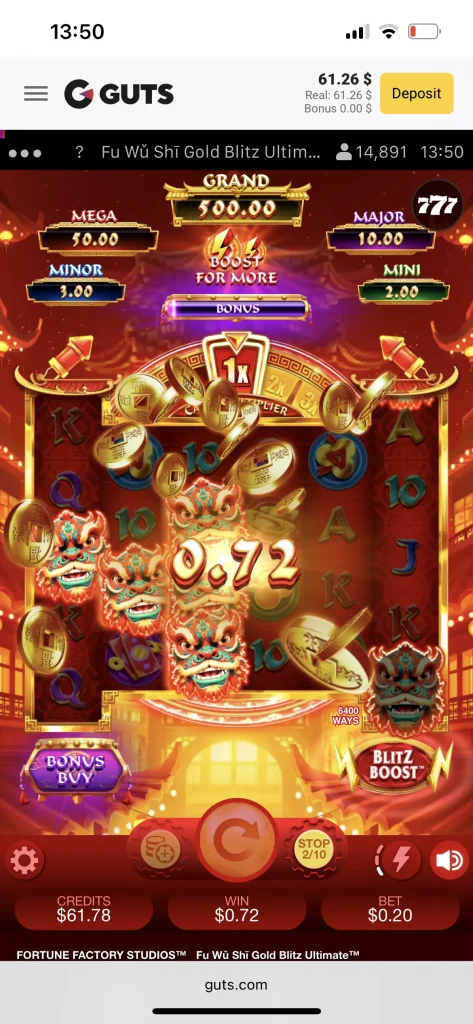 guts casino game