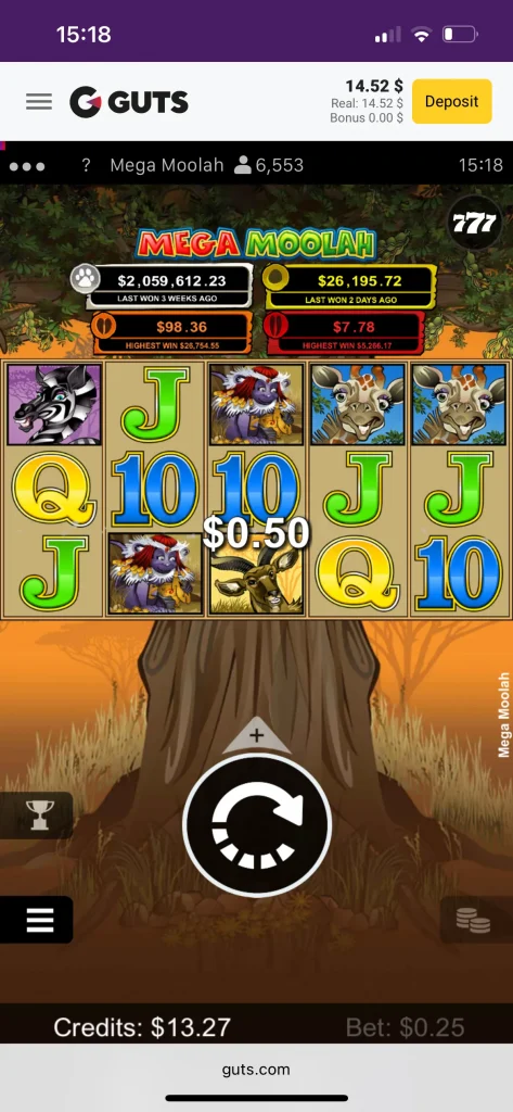 guts casino game