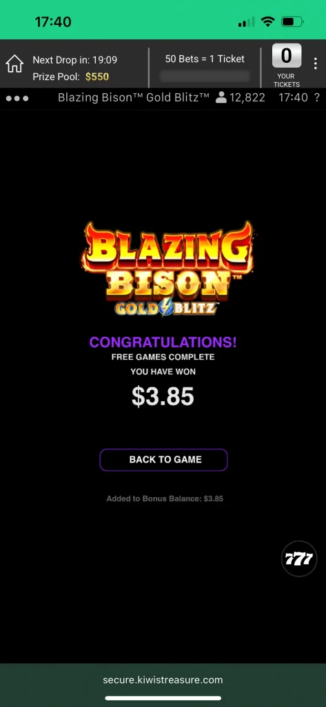 Kiwi's Treasure Casino Game