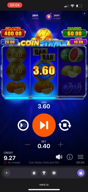 Reels.io casino game