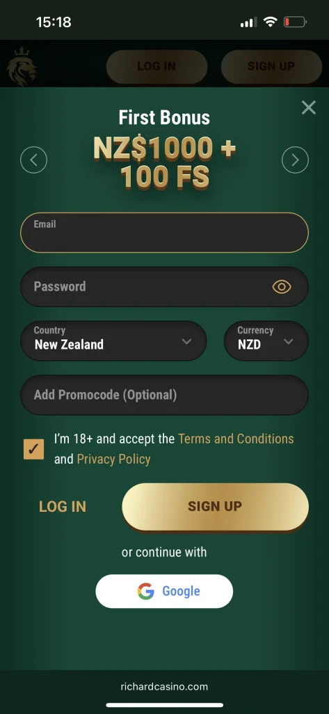 Richard Casino login