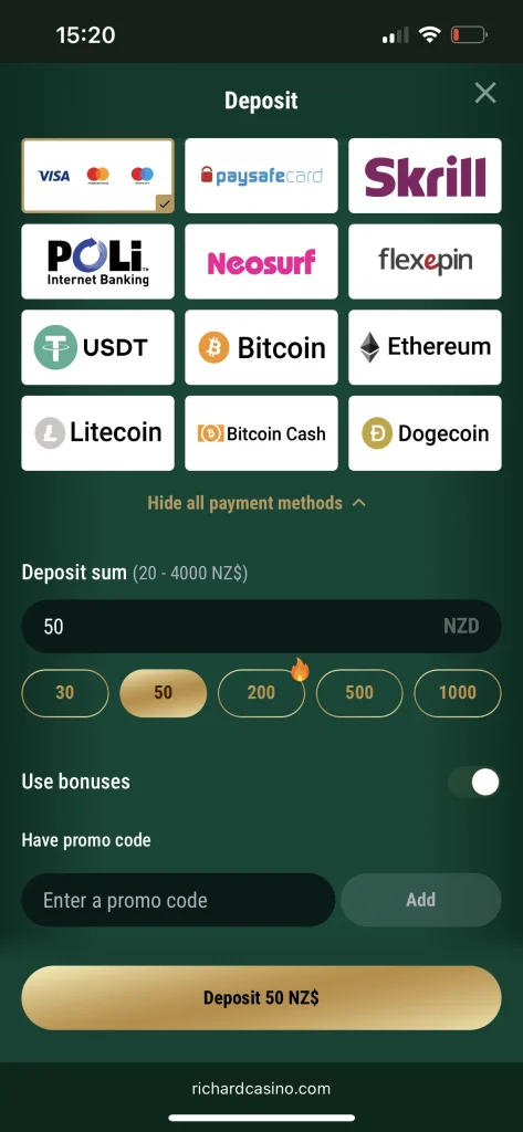 Richard Casino deposit