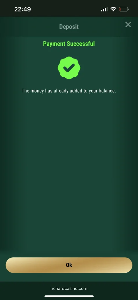 Richard Casino payment