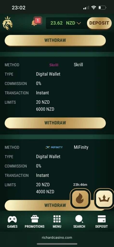 Richard Casino Withdraw