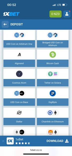 1xbet casino deposit